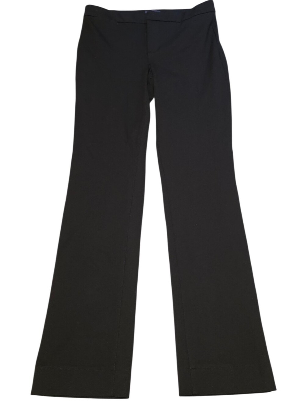 NYDJ Black Flat Front Classic Dress Pants Lift & Tuck Technology EUC Size 8